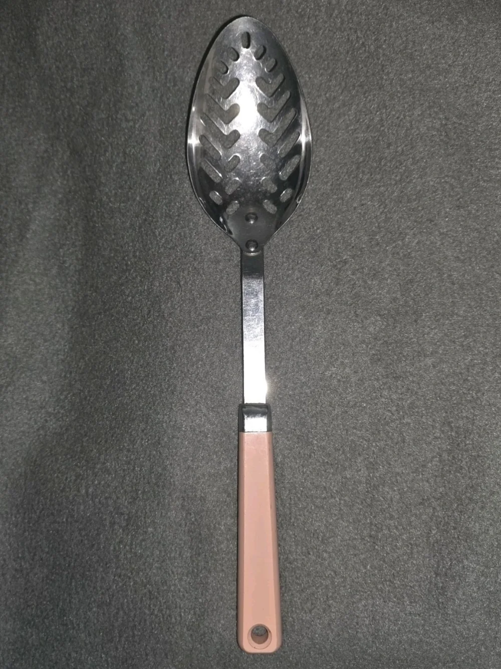 Pink Handled Slotted Serving Spoon - Home Accents